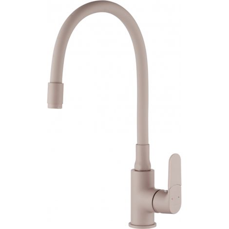 Grifo para fregadero de cocina Joga Plus con caño flexible, color beige (1/2)