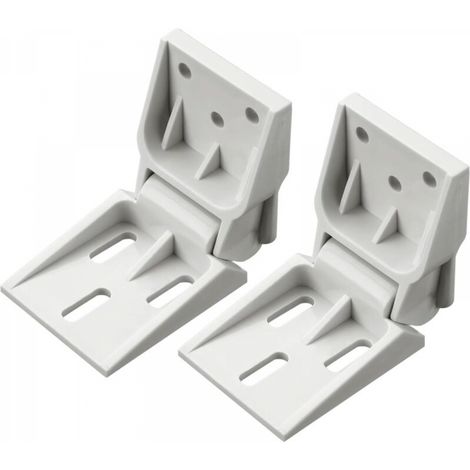 Lot de 2 charnières de congélateur en plastique compatibles avec les congélateurs Haier, charnières de porte pliantes à 3 trous (1/5)