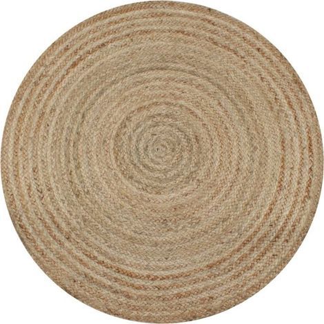 Runder geflochtener Teppich, 90 cm