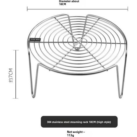 Plaque de cuisson vapeur en acier inoxydable 304, grille de cuisson, tiroir vapeur, cuiseur à riz électrique, panier vapeur pour la cuisson vapeur de morceaux, cuiseur vapeur domestique, râpe, wok (pa (1/5)