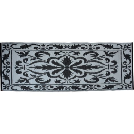 Tapis de balcon réversible - L 197,5 x l 72,4 cm - Noir - Livraison gratuite (1/3)