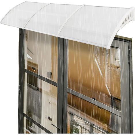 Toldo, protección contra la intemperie, montaje en pared, BLANCO (1/5)