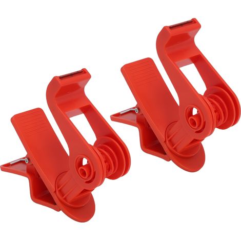 2PCS Pince Table Distributeur Ruban Adhésif Antidérapant – Support Adhésif avec Coupe Rotative 360° Maison École Atelier Entrepôt, Rouge (1/5)