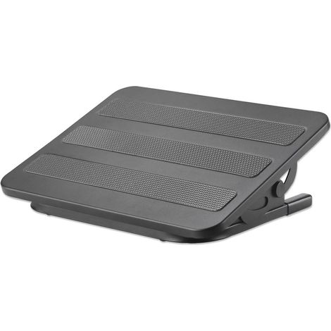 Poggiapiedi Regolabile ed Ergonomico Manhattan per lo Smart Working, Modello 462198, Nero (1/5)