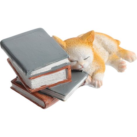 Ornement de Bureau Chat en Résine, Décoration Adorable 1 Pièce (1/5)