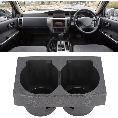 Porte-gobelets double pour console centrale, compatible avec Nissan Patrol GU Y61 (1997-2005), gris (1/5)