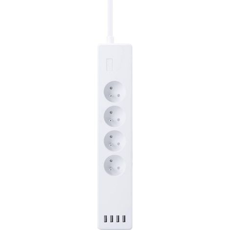Regleta inteligente Woox r4027 4 enchufes 4 puertos USB (1/3)
