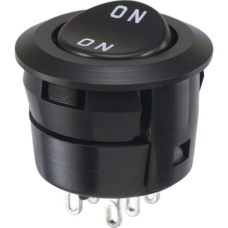 Miyama DS-059F-ON Wippschalter 250 V/AC 3 A 2 x Ein/Ein rastend 1 St.