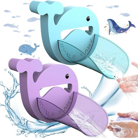 CCYKXAA 2 Pcs Faucet Extender for Kids, Faucet Extender for Kids, Kids Faucet Tap Extender, for Water Nozzle Extender, Kitchen, Bathroom, Faucet Accessories (1/5)