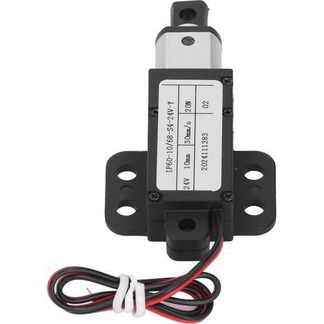 Vérin électrique linéaire miniature 24V course 10mm 20N 30mm/s étanche pour bras robotisé et meubles (1/5)
