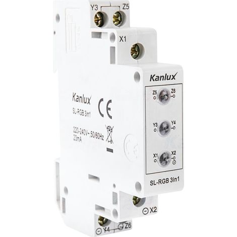 INDICATORE DI TENSIONE PER LA GUIDA DIN SL-RGB 3IN1 - KANLUX (1/2)