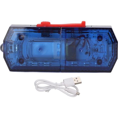 Lampe LED épaule Toivize rechargeable bleue haute luminosité détection gravité automatique pour cycliste et sécurité nocturne (1/5)