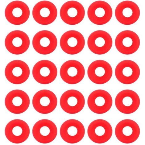 25 guarnizioni in silicone rosso Grolsch per bottiglie con tappo a scatto, sigilli per bottiglie di birra fatta in casa, guarnizione per tappo a scatto Grolsch (1/4)