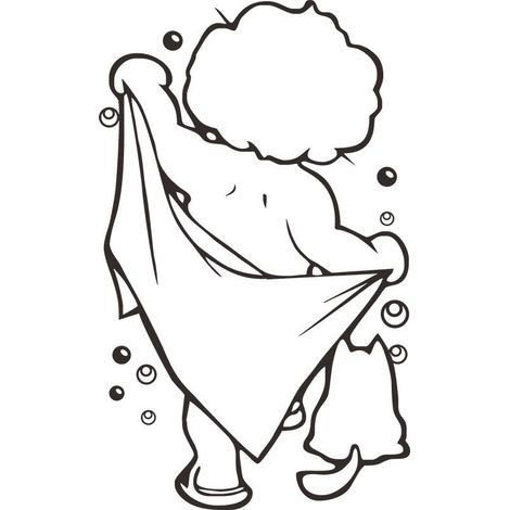 Douche Amovible PVC imperméable Accueil Chambre Décoration Stickers muraux Toilettes Porte Bricolage drôle Salle de Bains en Verre Autocollant (1/5)