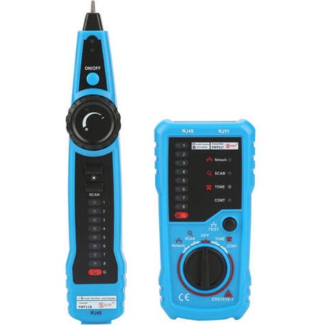 Network Cable Tester, Digital Signal Cable Tracer with Probe Tone, RJ11 RJ45 Finder, Cat5 Cat6 Ethernet LAN Cable Collation Maintenance, Line Test (1/5)