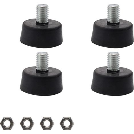Pied de Meuble Réglable M10 x 35 mm, Pied Caoutchouc a Visser (1/5)