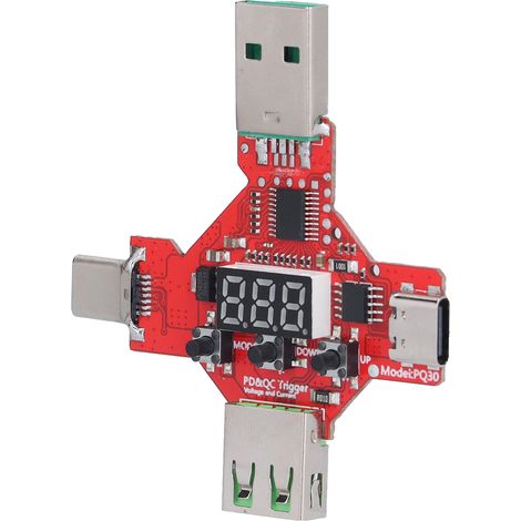 USB-Leistungsmessgerät mit Multifunktions-LCD-Bildschirm, Spannungs-, Strom- und Lastdetektor, Voltmeter und Amperemeter (1/5)