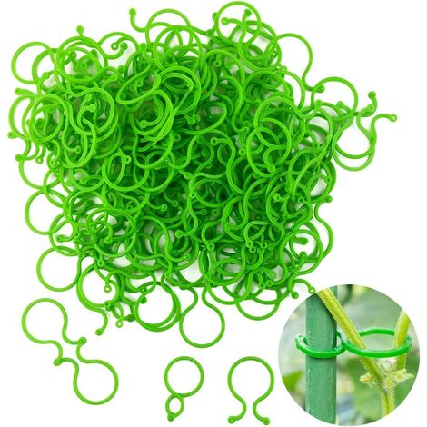 200 supports pour plantes grimpantes, clips de jardin pour soutenir la croissance, fixations murales, crochets pour plantes grimpantes, protection et connexion des fleurs et autres végétaux.