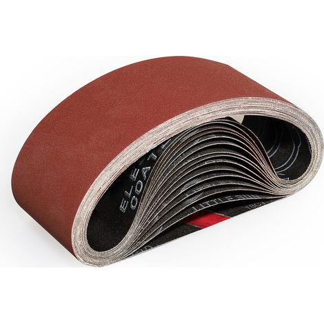 Bandes Abrasifs 75x457 mm 15 Pièces de 320 Grain Bande Ponceuse pour Ponçage et Polissage avec Ponceuse à Bande (1/5)