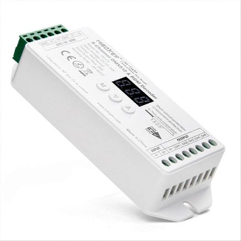 RDM Controller DMX512 Decoder für LED-Beleuchtungssteuerung – Lichtmanagementgerät, DMX-Protokoll-kompatibel, Regler für LED-Systeme (1/5)