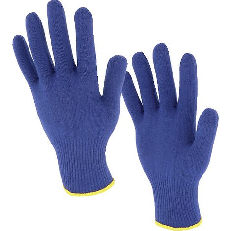 Lot 10 Gants Tricotes Thermiques Sans Couture SINGER Thermastat - Jauge 13 - Coolmax/Lycra - Sous-Gant Froid - EN 388/EN 407 (1/2)