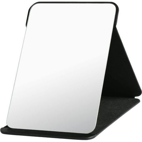 Makeup Mirror, Portable Foldable Table Mirror Super HD Multi Angle Folding PU Leather Easy to Carry Ultra Thin and Durable Foldable Travel Mirrors, 25.5x18cm (1/5)