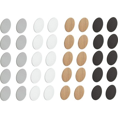 Cache Vis Autocollant Adhésif pour Meuble/Table Placard/Tiroir, 14mm x 0.9mm, Gris (1/5)