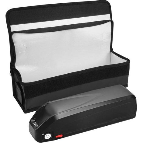 BelleRise - Sac de rangement pour batterie lithium de vélo électrique — Sac de sécurité pour le stockage et la charge des batteries au lithium (1/5)