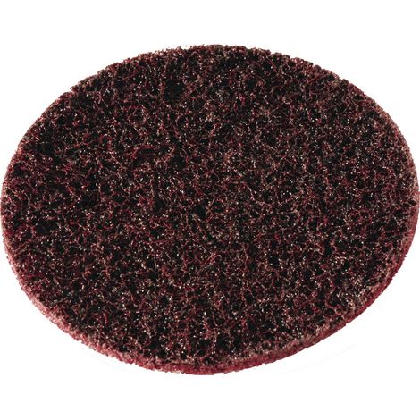 Disque abrasif non tissé D.125mm medium rouge non perforé TECWERK (1/3)