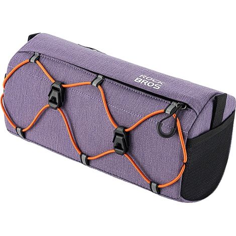 Bolsa para manillar, forro impermeable, diseño ligero, color morado. (1/2)