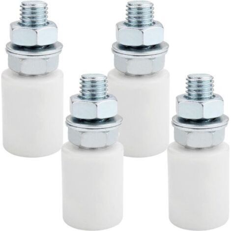 Roulette Portail Coulissant 4 pcs, Guide Portail Coulissant, Galet Porte Coulissante Nylon 30x40, Kit Portail Coulissant sans Bruit pour Portail/Porte (1/5)