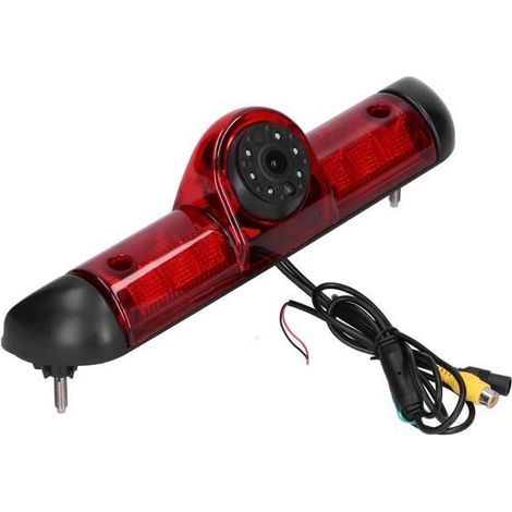 Ashata Aide au stationnement Caméra de recul de vue arrière de voiture 170 ° HD LED Vision nocturne feu de freinage monté (1/4)