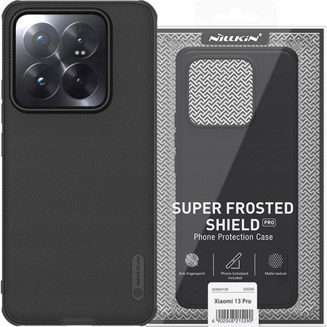 Custodia rinforzata Nillkin Super Frosted Shield Pro per Xiaomi 14 Pro - Nera (1/5)