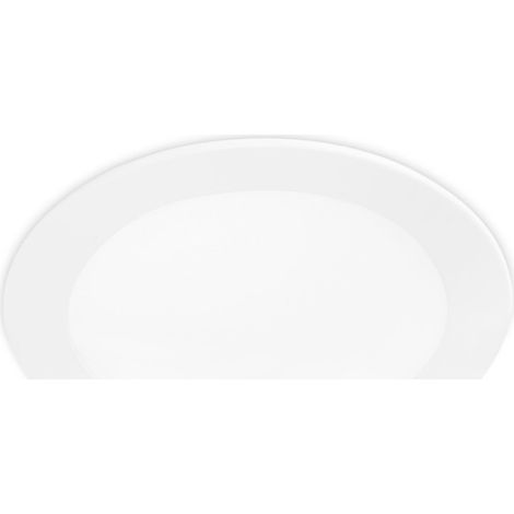 Faretto LED circolare da incasso, bianco, 12 cm Faretto LED da 6 W, luce calda (1/5)