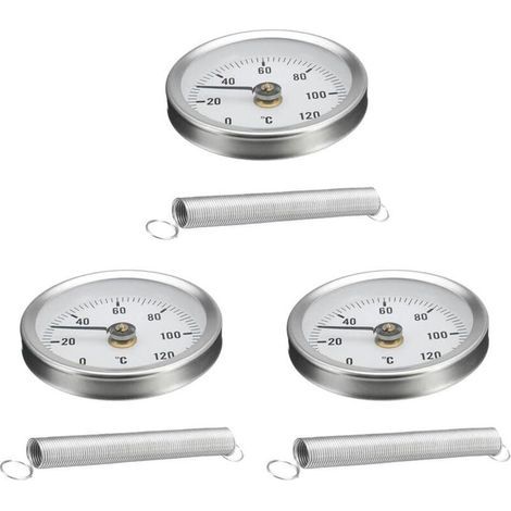 ZOLGINAH 3 pezzi Termometro per tubo da 63 mm con molla (1/5)