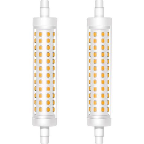 Ampoule LED R7s 118mm. Blanc Chaud 3000K 12W R7s LED Double Extrémité Lampe Linéaire Remplace 120W J118 Lampe Halogène. 1500LM. AC 220V-240V. Non Dimmable. Lot de 2 (1/5)