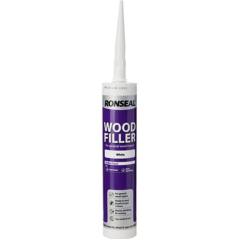 Ronseal Multipurpose Wood Filler Cartridge White 310ml RSLMPWFW310 (1/4)