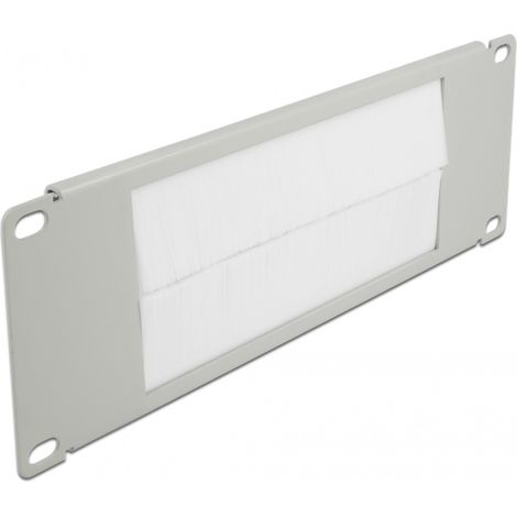 Delock Tira de Cepillo de Manejo de Cables de 10 2U en gris