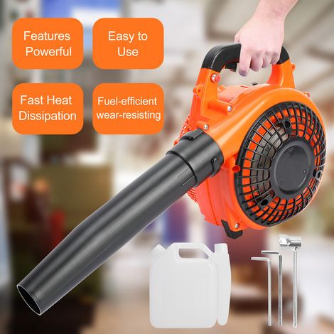 FIANAO – Souffleur de feuilles portatif thermique 26 cc – 0,75 kW, 7500 tr/min, vent 250 km/h – 90 × 33 × 23,5 cm (1/5)