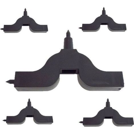 Perforateur de tuyau, 5 pièce 3 mm/4 mm, outil de perçage pour tube d'irrigation goutte à goutte (1/4)