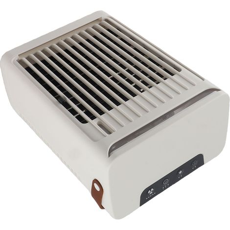 Climatiseur humidificateur, 2 brumisateurs froids, ventilateur 5 vitesses, 7 LED, mini rafraîchisseur d'air portable avec réservoir de 680 ml, prise USB (1/5)