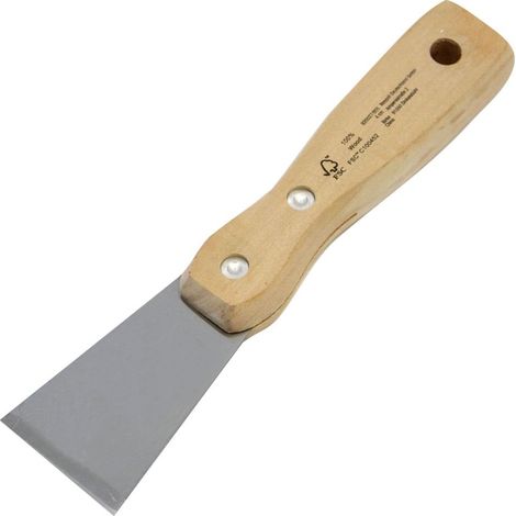 Nespoli Glasschaber / Glaskeramikfeldreiniger mit Holzgriff
