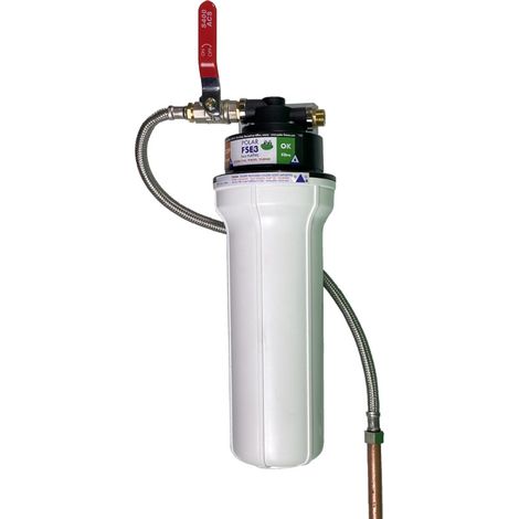 Polar – Filtre sous évier 3/8 – Kit Flex avec vanne – Stop chlore, pesticide, plomb – Pression 3.5 bar – Entretien 7500L ou 12 mois (1/3)