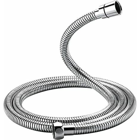 Flexible de douche universel (1,5M), flexible de douche anti-torsion et anti-vrillage, acier inoxydable/chromé (1/4)