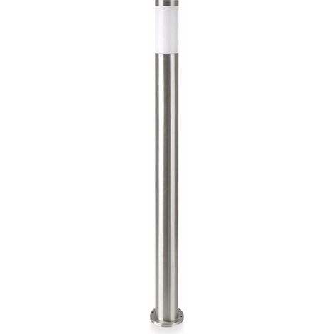 V-TAC 110cm LED Garten-Stehleuchte mit E27 Lampenfassung (max. 60W) aus Edelstahl IP44