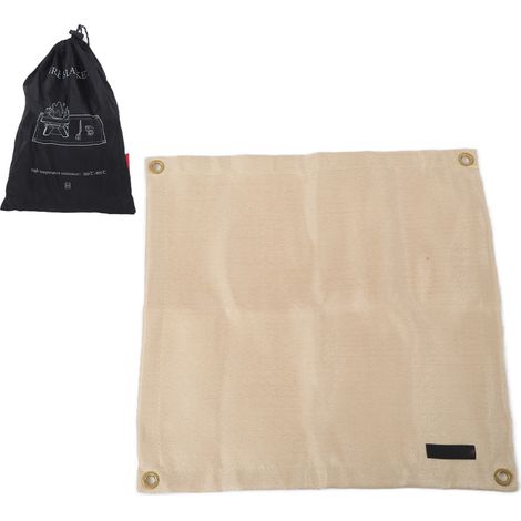 Tapis ignifuge pour feu de camp, résistant aux hautes températures pour barbecue et pique-nique extérieur