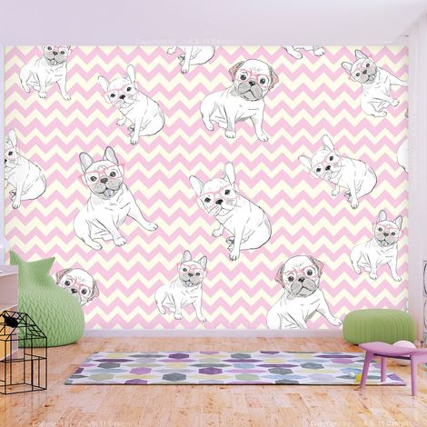 Papier peint Sweet Puppies - 300 x 210 cm (1/4)