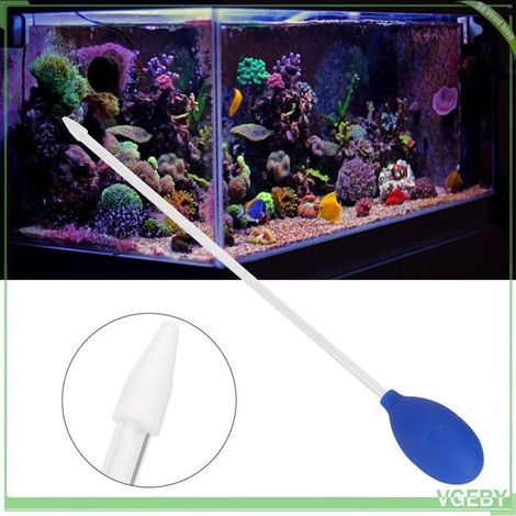 Tube d'alimentation de corail - FAFEICY - VGEBY - Tête silicone souple - Tube acrylique 30-35 cm - Changement d'eau (1/5)