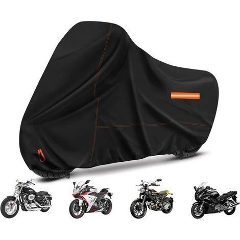 Bâche De Moto,246X105X125Cm,Imperméable,Résistante Aux Uv Et Au Vent,Oxford 600D,Pour Cyclomoteur,Scooter Et Scooter,Résista[CA26] (1/5)