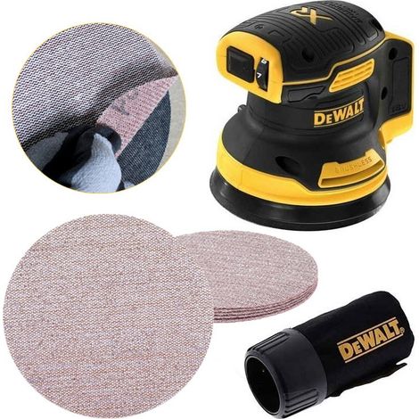 Dewalt DCW210N Cordless Brushless 18v XR Random Orbital Sander 125mm + 5 x Mesh (1/5)